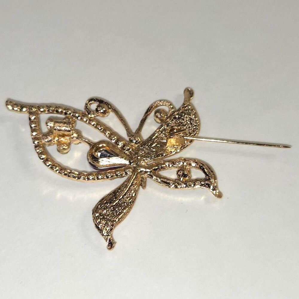 Butterfly Red Clear Rhinestones - Picture 8 of 10